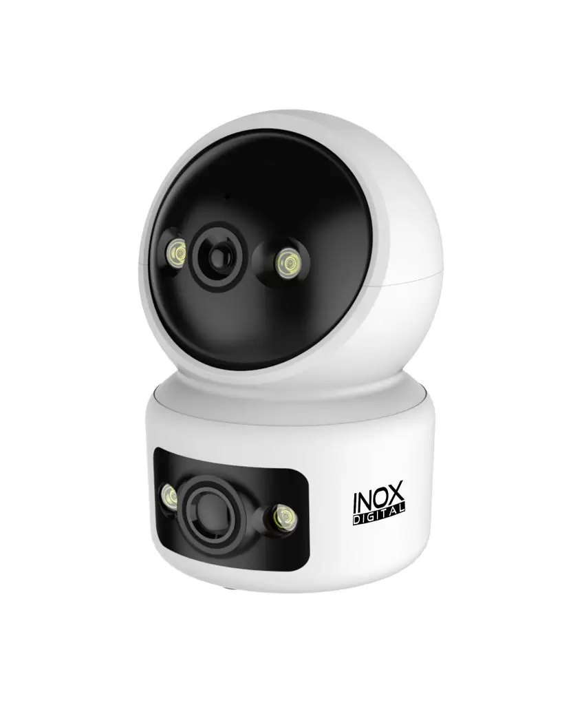 3+3 Megapiksel 1080P Full HD Wi-Fi Çift Lensli Gece Görüşlü İç Ortam Kamera